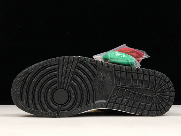 SoleFly x Air Jordan 1 Retro High OG Black/Team Orange-Fir AV3905-038