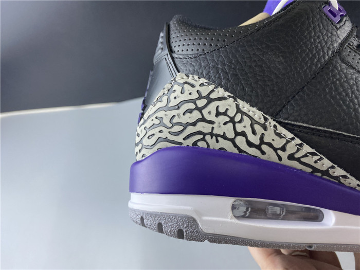 Air Jordan 3 Retro Black Court Purple CT8532-050