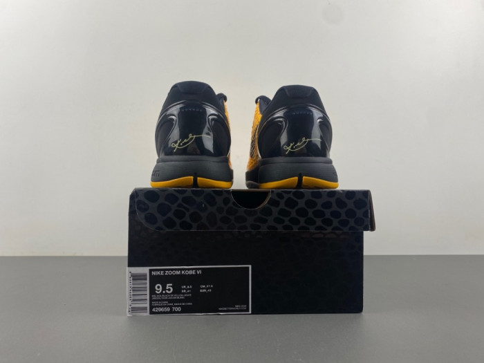 NIKE KOBE 6 PROTRO “LIGHTBULB” BLACK YELLOW 429659-700