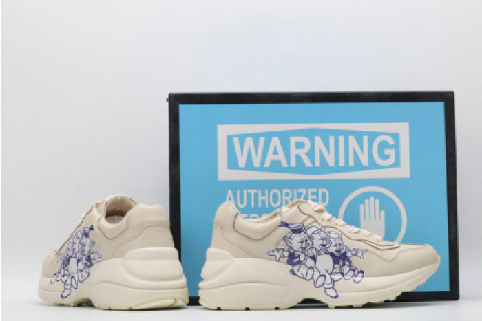 G*u*i rhyton leather sneaker