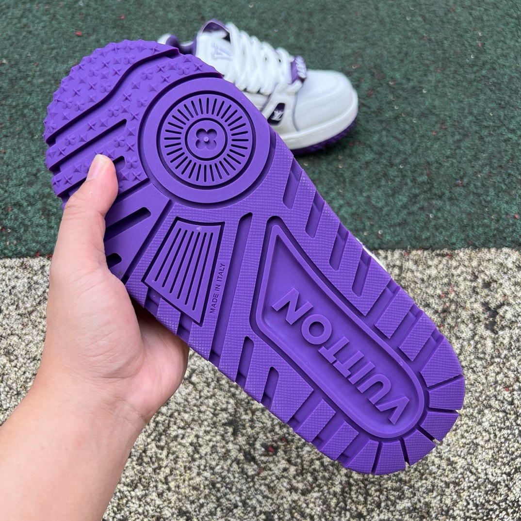LV TRAINER MAXI White-purple